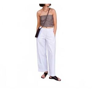 NEW YERSE draped camisole top in taupe